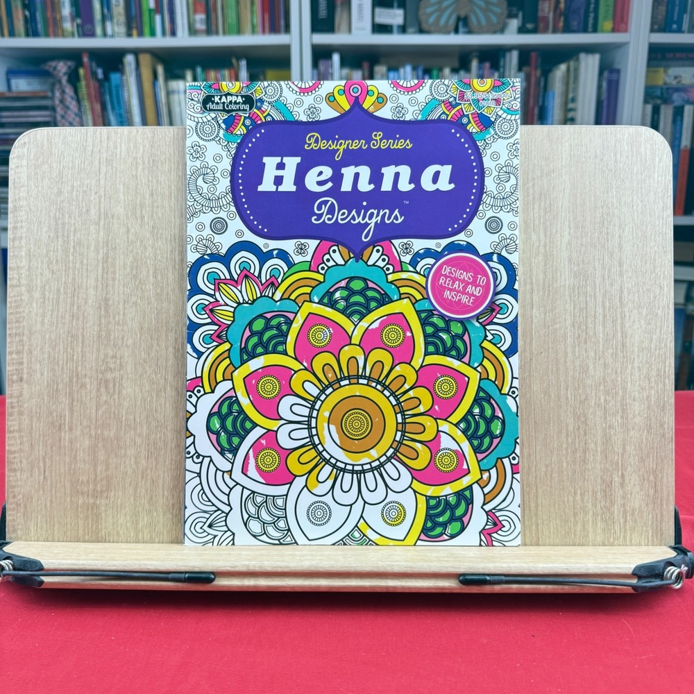 Kappa Designer Series Henna Designs Adult Coloring Book Floral Mandala Mehndi